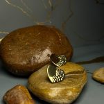 Golden Pebble Hearts